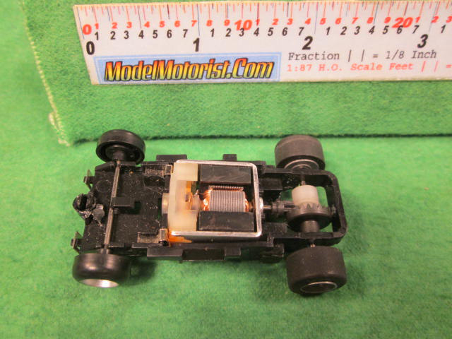Top view of Majorette HO Slot Car Chassis
