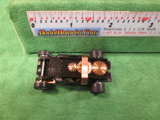Top view of Dash Mondo Grip Slot Car Chassis