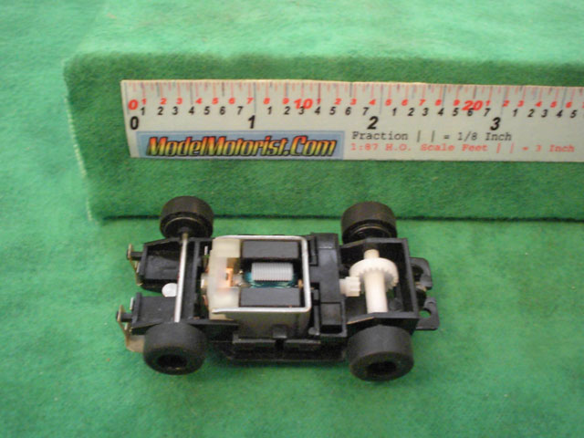 Top view of Artin Wall Climber HO Scale Slot Car Chassis