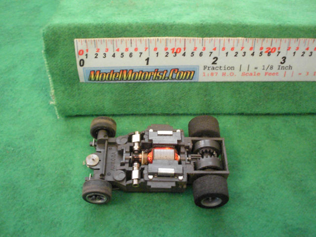 Top view of Aurora AFX Speed Shifters Slot Car Chassis