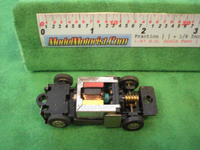 Top view of Bachmann HO Slot Car Chassis