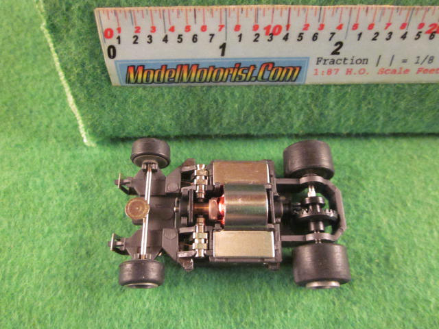 Top view of Darda HO Slot Car Chassis