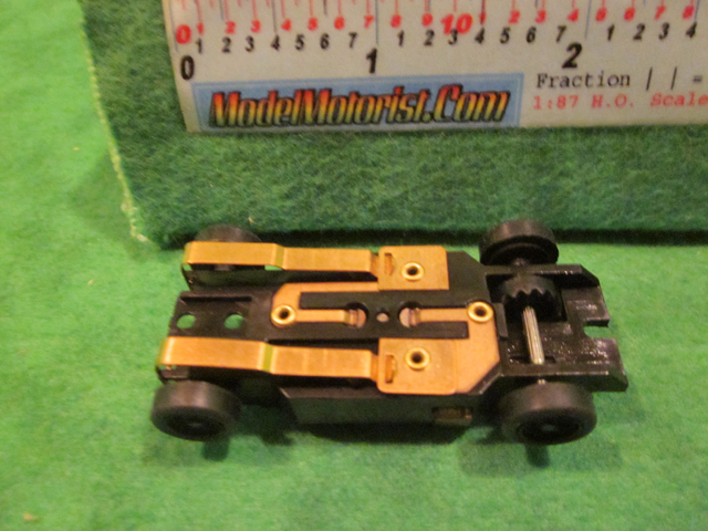 Bottom view of Dash T 2.0 HO Slot Car Chassis