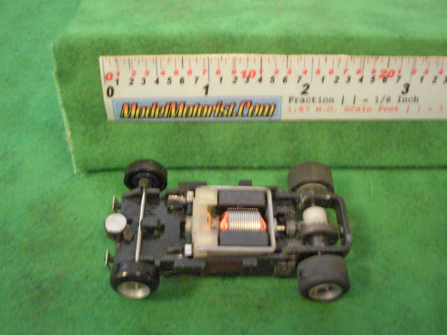 Top view of Ideal Total Control Racing HO Slot Car Chassis