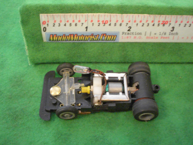 Top view of Ideal Passing MK3 A HO Slotless Car Chassis