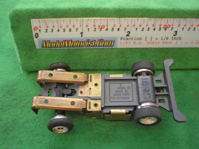 Bottom view of Lionel Power Passers B HO Slotless Car Chassis