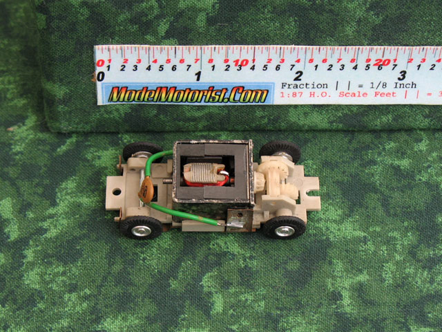 Top view of Marusan HO Slot Car Chassis