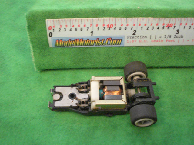 Top view of Matchbox HO Slot Car Chassis