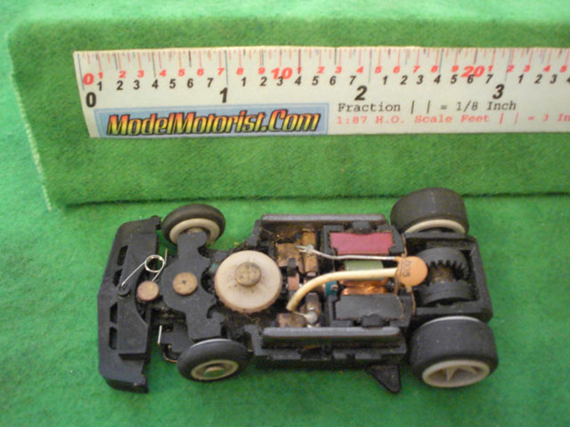 Top view of Matchbox RPS B HO Slotless Car Chassis