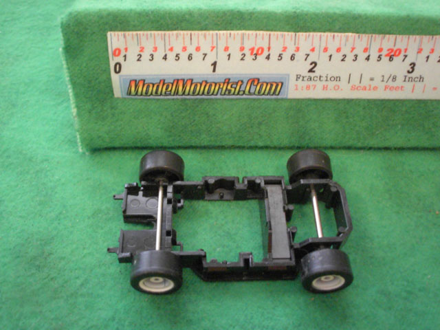 Top view of Tyco TR-X Follower HO Slot Car Chassis