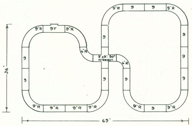 Intersection Track HO Layout 1